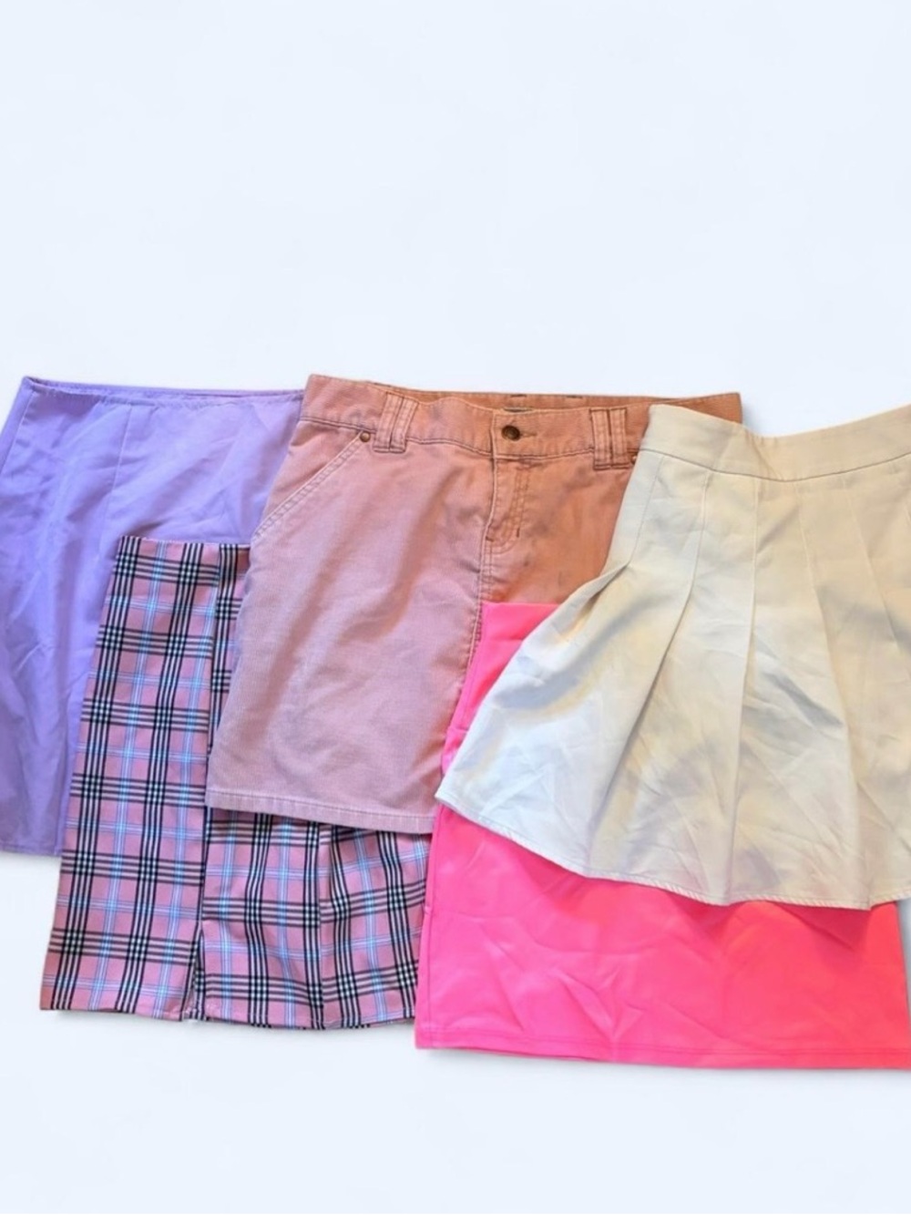Old Navy Women's Skirt Set - Lavender, Pink, Beige, Hot Pink, Plaid